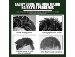 Ouhoe Men's Hair Cream Anti-frizzy Hair Care Styling Gel Natural Volumizing