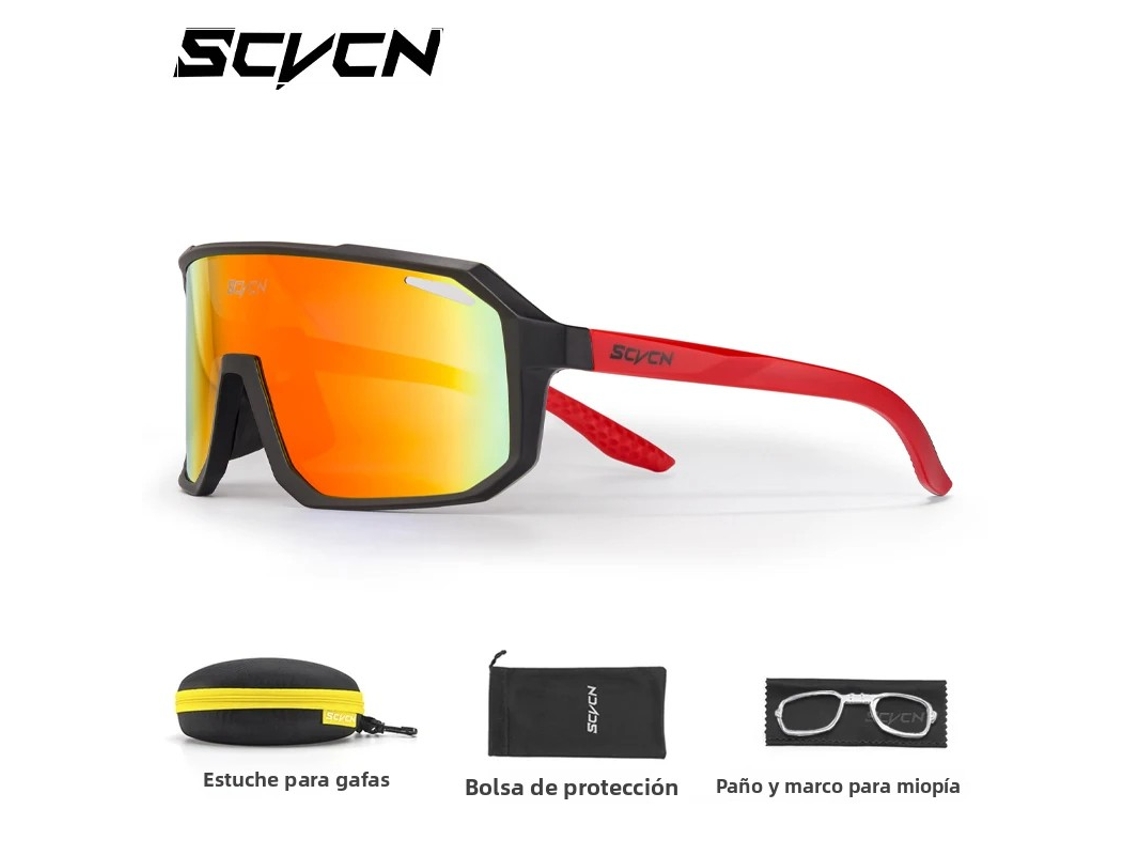 Gafas de ciclismo fotocromáticas unisex con estuche y protección UV400 MDUG (modelo estándar 7)