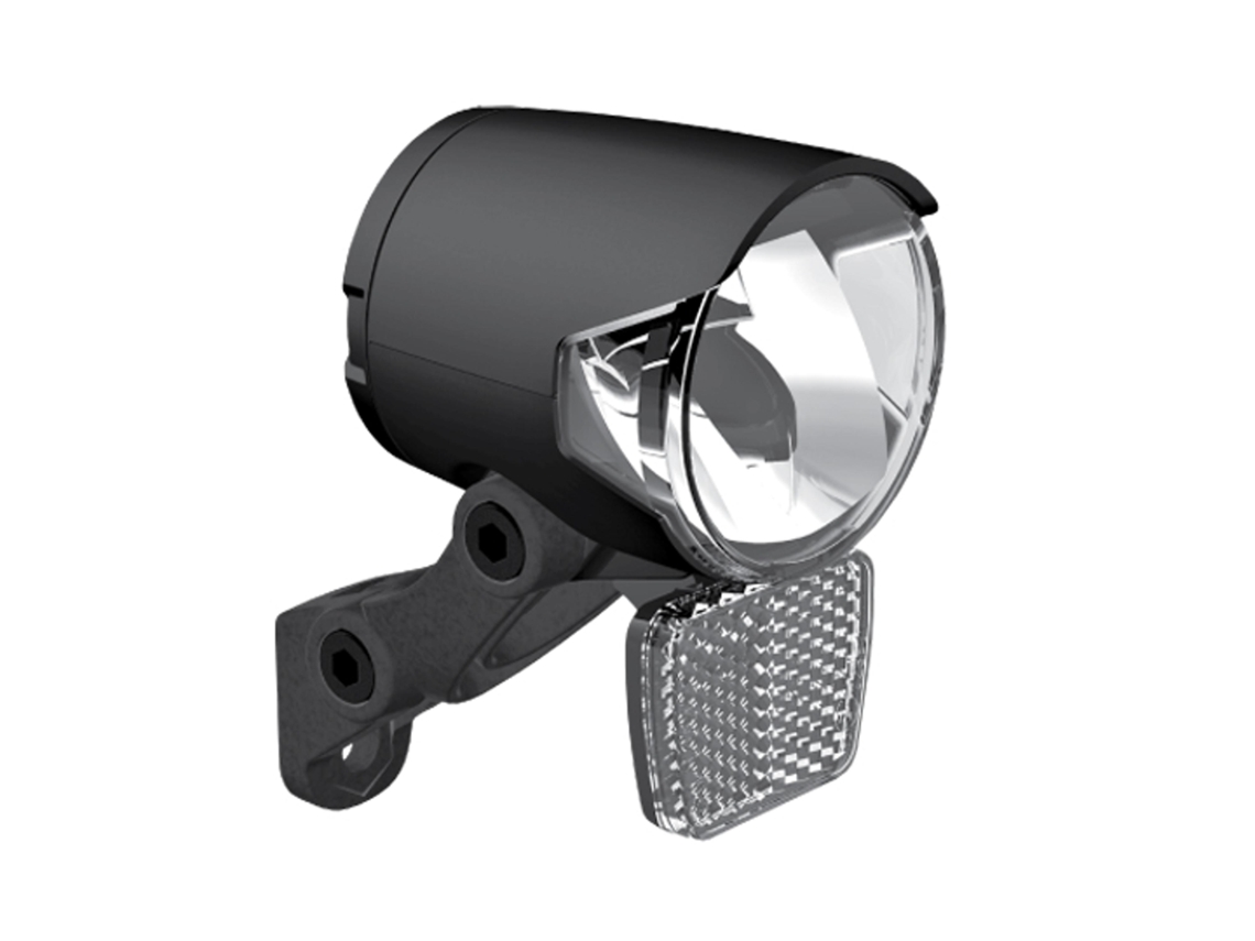 Iluminación para bicicleta delantera con soporte para la horquilla y el manillar HERRMANS
