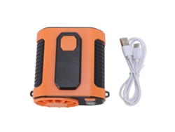 Ventilador Portátil Usb Con Clip Para Cinturón, 1000 Mah, Ligero Para El Trabajo, Senderismo Y Pesca.