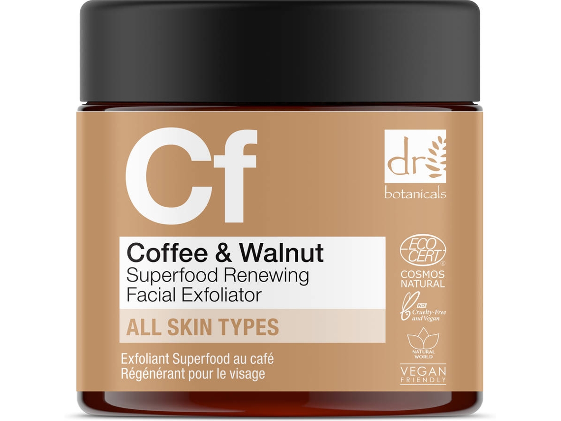 Exfoliante Facial DR BOTANICALS Coffee Superfood Renewing Facial Exfoliator (60 ml)