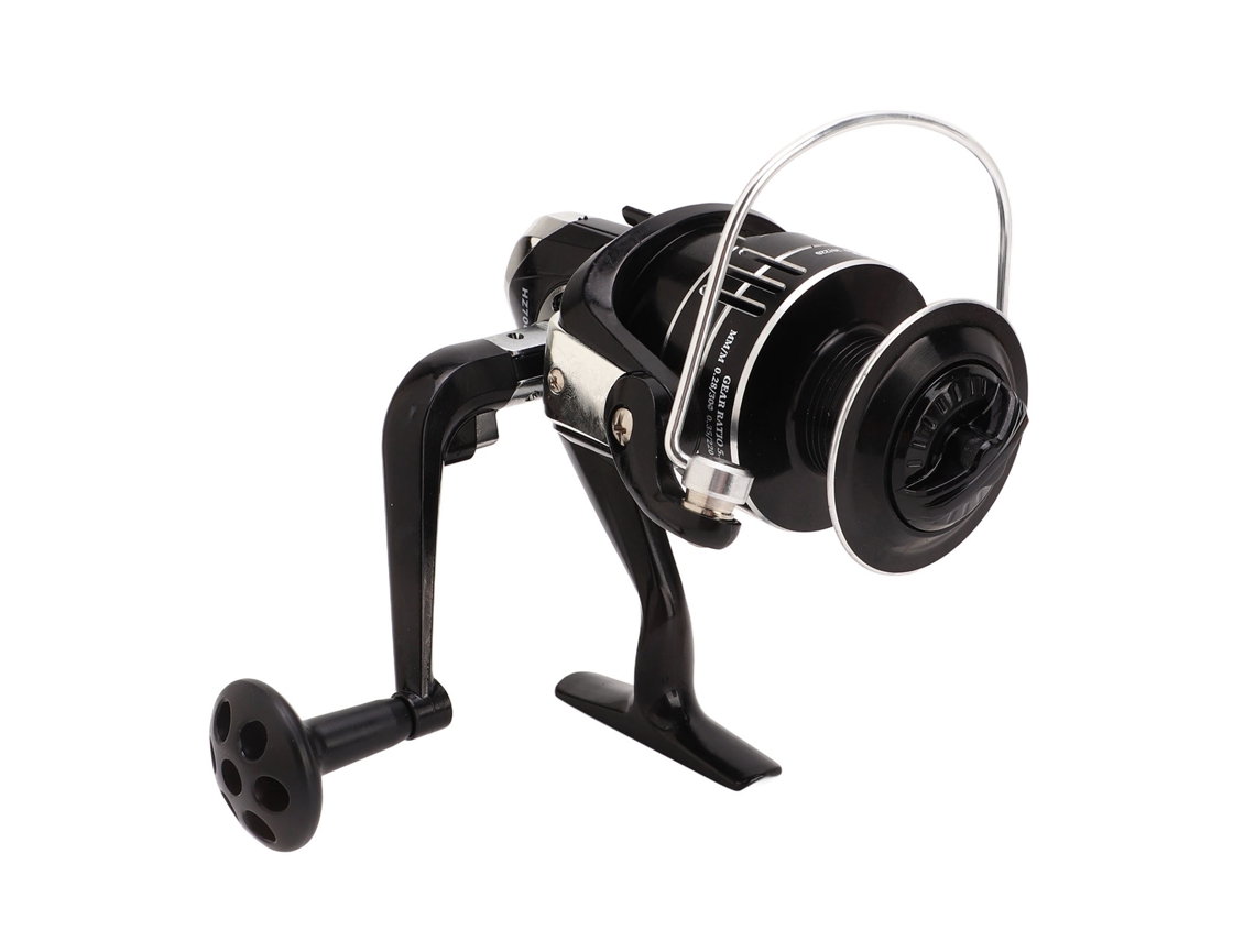 Carrete De Pesca Giratorio Hz7000 Con Copa De Línea Metálica Oblicua 5.2:1 Para Pesca En El Mar Y En Las Rocas.