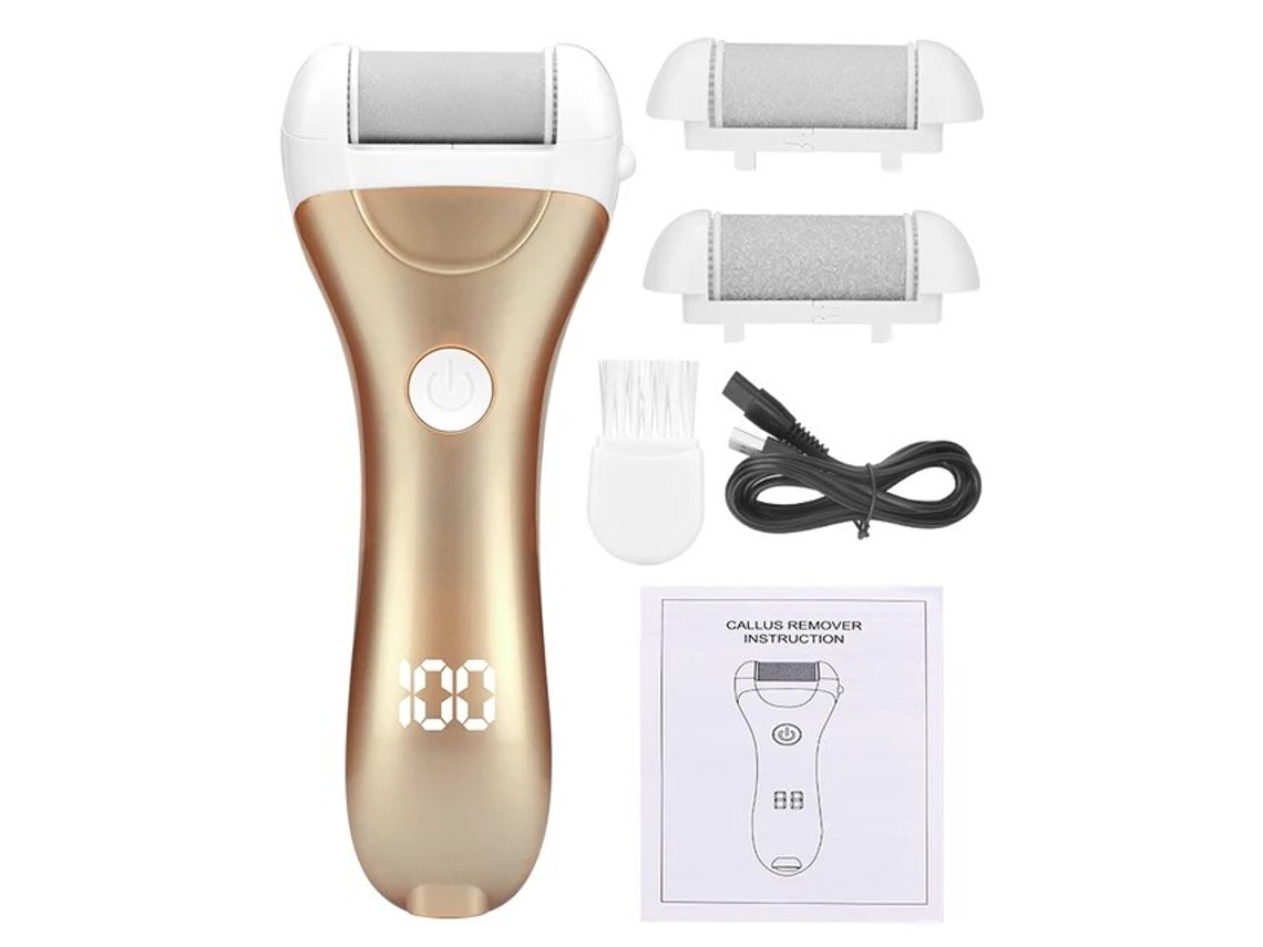 Removedor eléctrico de callos para pies, dispositivo de pedicura recargable por USB, herramientas para el cuidado de los pies para eliminar el talón SIURN