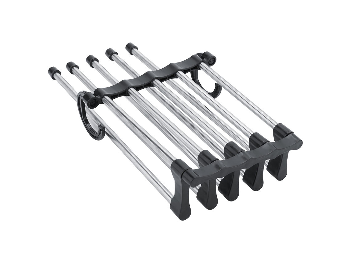 KOFIHETY 1 Pieza Percha de Acero Inoxidable para Pantalones, Faldas, Pañuelos y Ropa - Organizador para Armario