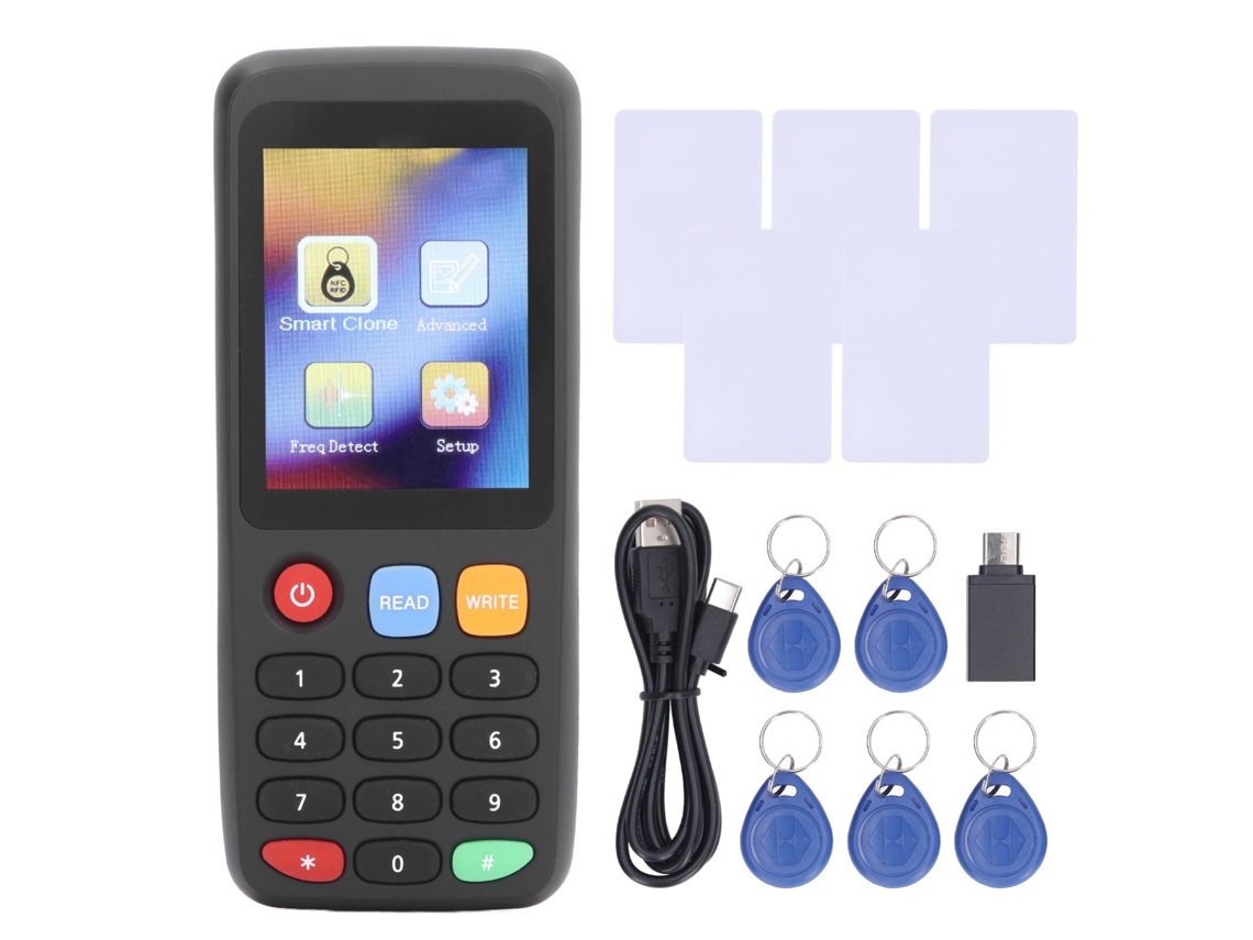 Copiador De Tarjetas Nfc X7, Lector De Tarjetas De Identificación Ic De 13,56 Mhz Y 125 Khz, Con Capacidad Para 5 Tarjetas T5577 Y Hebillas, Batería Integrada.