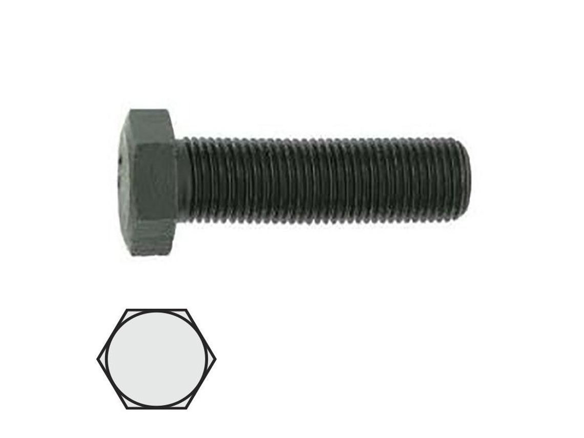 Tornillo cabeza hexagonal din 931 calidad 8.8 negro largo 45mm metrica m-8 DUVER
