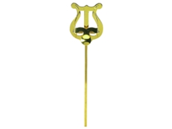 Soporte pequeño para lira de tuba de 14 cm, latón GEWA
