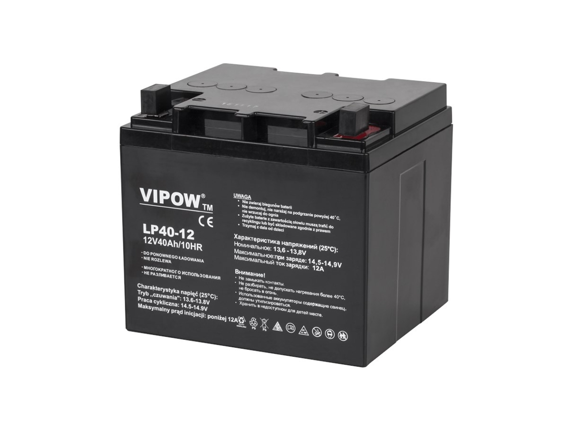 Vipow Gel Battery 12v 40ah