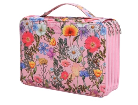 Estuche De Lápices De Colores Portátil Con Ranura Para 200 Ranuras Estuche De Lápices De Colores Organizador Con Cremallera, Rosa ZMDECQNA