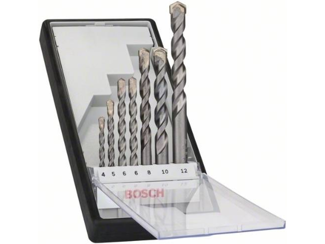 Conjunto de Brocas BOSCH para Hormigón Robust Line - 7 Un - Cyl-3 - 4 - 12 mm