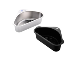 Cesta Triangular Colgante Para Fregadero De Cocina, De Acero Inoxidable 304, Juego De 2 Coladores.
