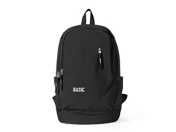 Mochila escolar japonesa moderna y atractiva, de gran capacidad, fabricada en nylon, ideal para adolescentes. Negra.