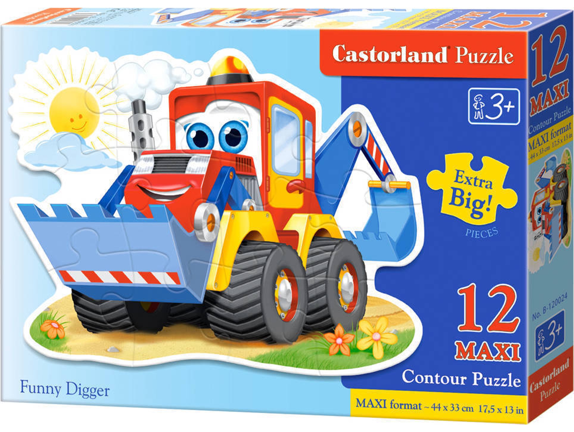 Puzzle CASTORLAND Funny Digger (12 Piezas)