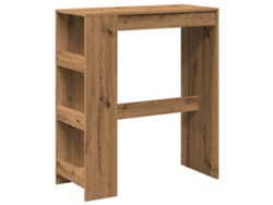 Maison Exclusive - Mesa Alta Con Estantes Madera Roble Artisian 90x40x103,5 Cm