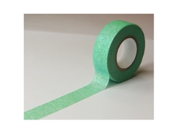 GLOBAL GIFT Cinta adhesiva - Verde claro - Purpurina - Reposicionable - 15 mm x 10 m