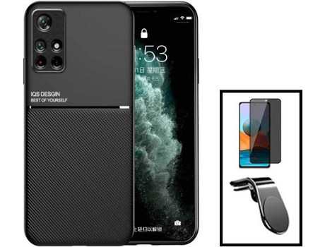 Kit Carcasa Trasera Magnética Anti Choque + Protector de Pantalla Xiaomi Redmi Note 11T 5G GIFT4ME Negro