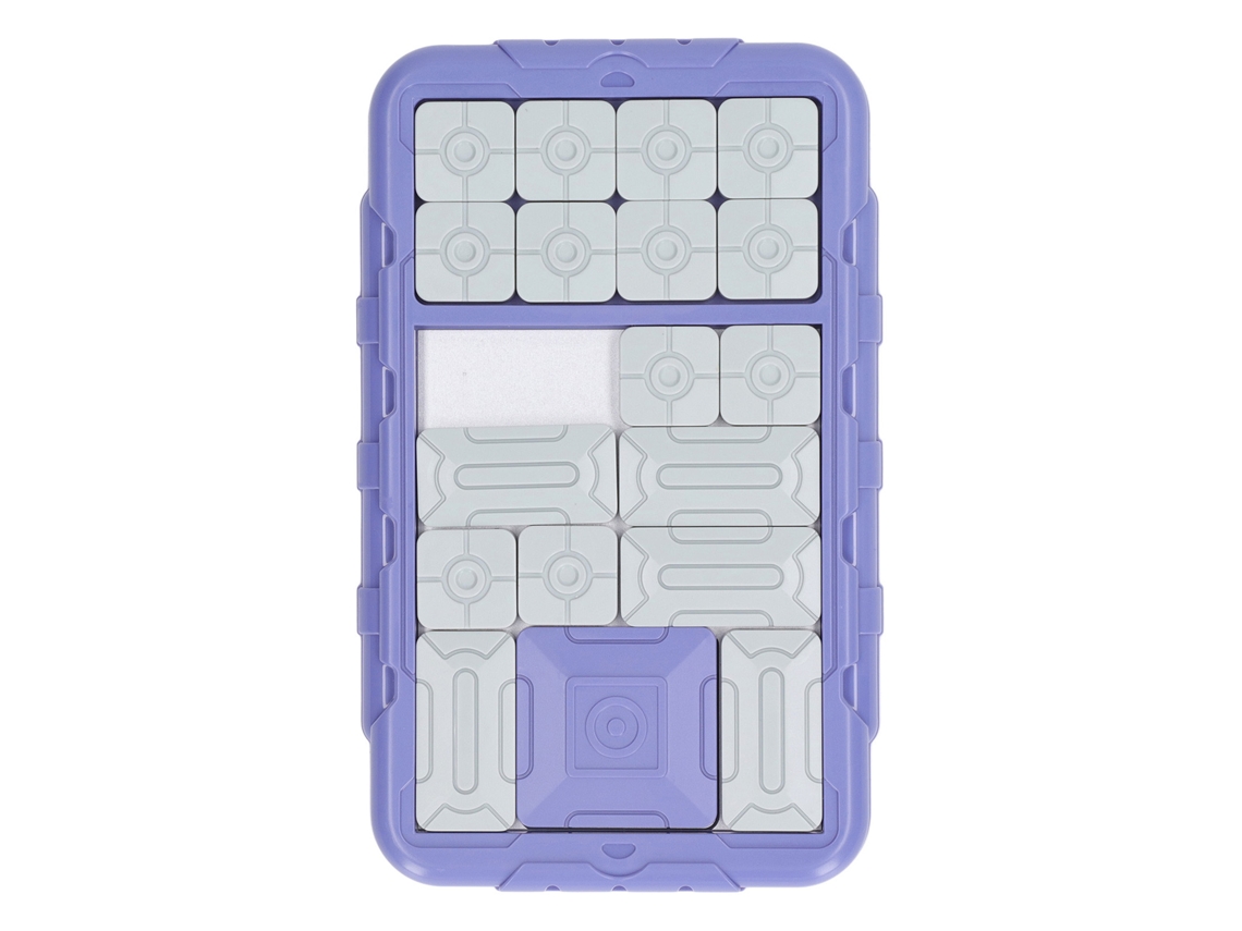 Puzzle De Deslizamiento Portátil Para Niños Y Adolescentes Morado Juego De Cerebro Para Aliviar El Estrés Y Retos Mentales