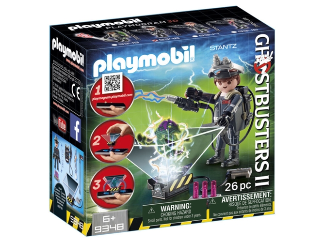 PLAYMOBIL Ghostbusters: Cazafantasmas Raymond Stantz (Edad Mínima: 6 - 26 Piezas)