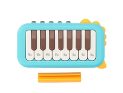 Máquina De Piano De Bolsillo Para Niños Juguete De Piano Electrónico Para Niños Y Niñas Azul Juguete Educativo Temprano