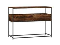 Maison Exclusive - Mesa Consola Madera De Ingeniería Roble Ahumado 100x40x75 Cm