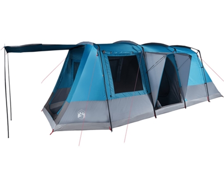 Tienda de campaña túnel VIDAXL para 4 personas impermeable azul