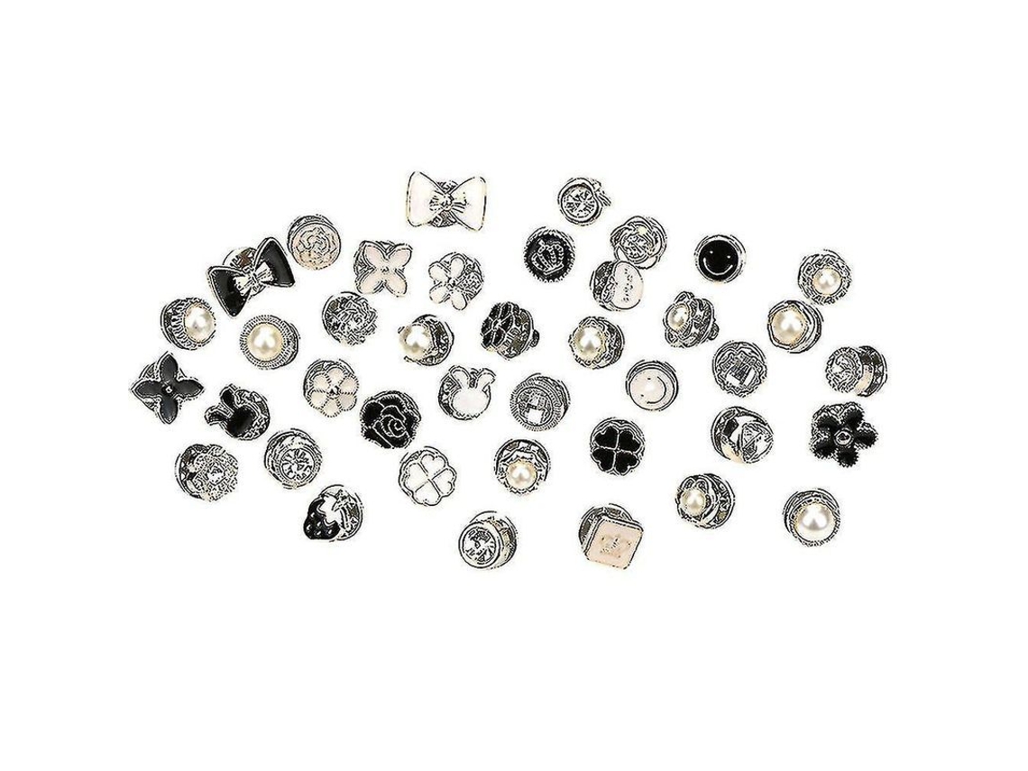 2026-20 Botones Antiexposición Para Camisas, Broches Simulados De Perla, Sin Costura, Decorativos Y Prácticos