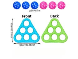 Juego Inflable de Tres en Raya para Piscina – Grande y Flotante con 6 Piezas – Interactivo para Niños y Adultos.Czhhmart Azul
