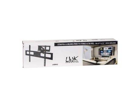 STAFFA PORTA TV LINK LKBR42 DA 37 A 72 A 3 SNODI FINO A 50KG VESA MAX 800X500