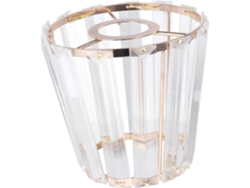 Lámpara Eléctrica De Cristal Y Hierro Forjado, Con Cubierta Iluminada Chapada En Oro, Tamaño Pequeño De 3 Cm.