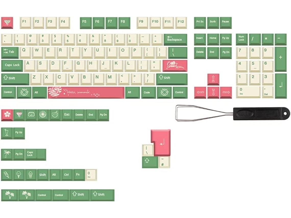 Teclas Pbt De 136 Teclas Xda Early Para Teclados Mecánicos Cherry Rk61/gk61/rk68.