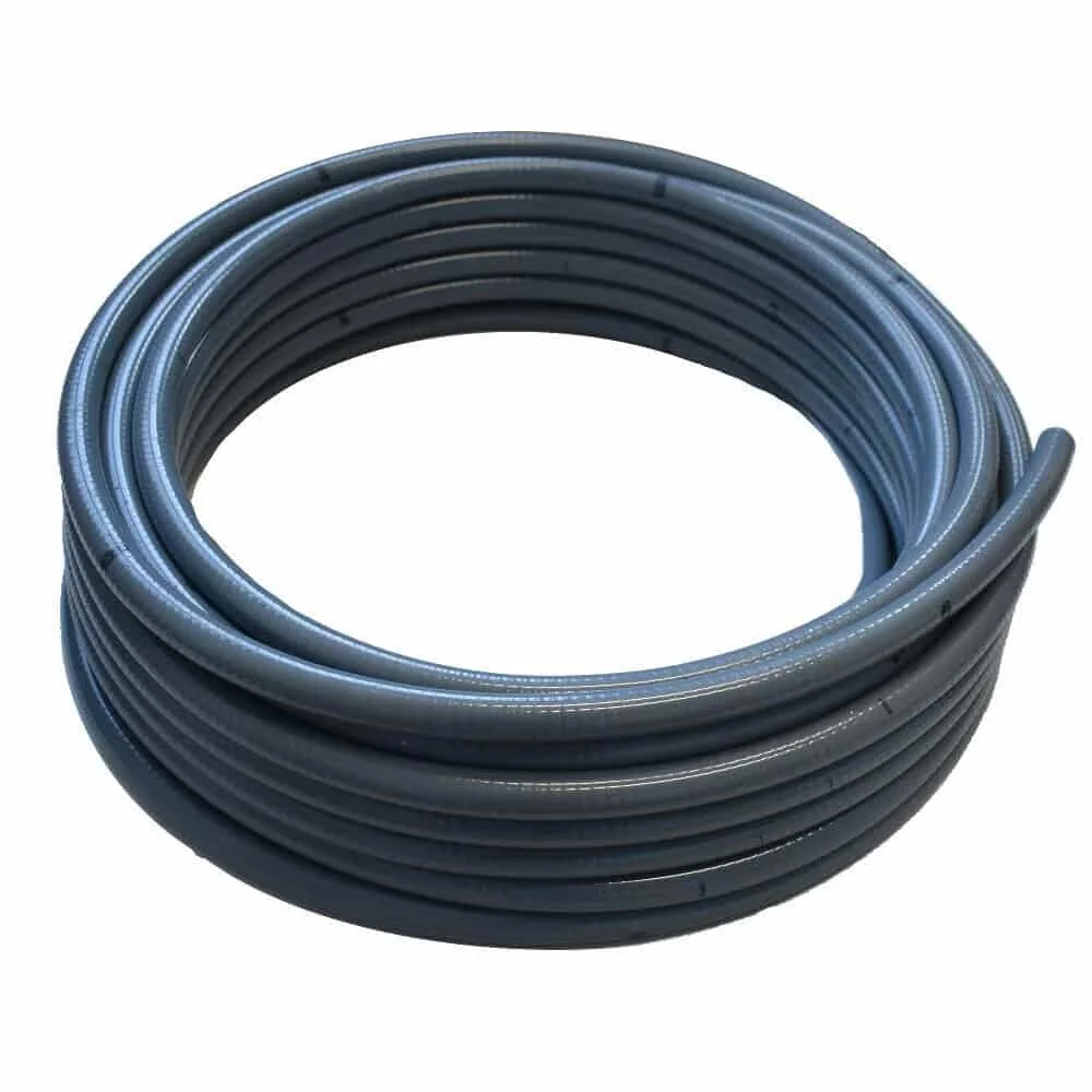 Manguera flexible de PVC de 40 mm y 25 m para pegar, robusta, versátil y de alta presión. Boni Shop.