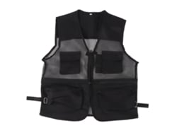 2026rebe-chaleco Militar Duradero Transpirable Con Multi Bolsillos Malla Para Pesca Y Actividades Al Aire Libre Negro