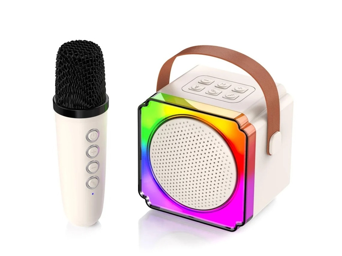 Mini altavoz de karaoke con micrófono Bluetooth para niños y niñas de 2 a 4 años, regalo de cumpleaños Yizhood