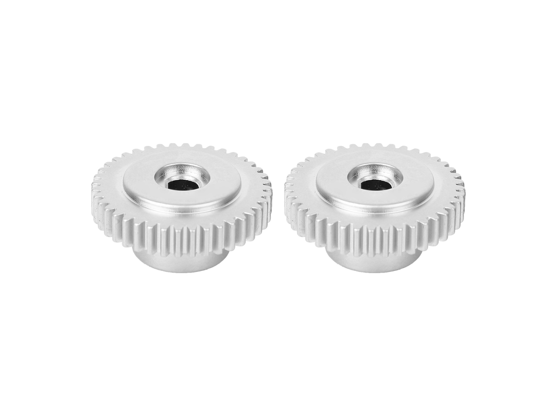 2pcs Engrenagem Buraco D Metal Alta Resistência 40 Dentes Peças Robô Industrial Buraco Central 6mm
