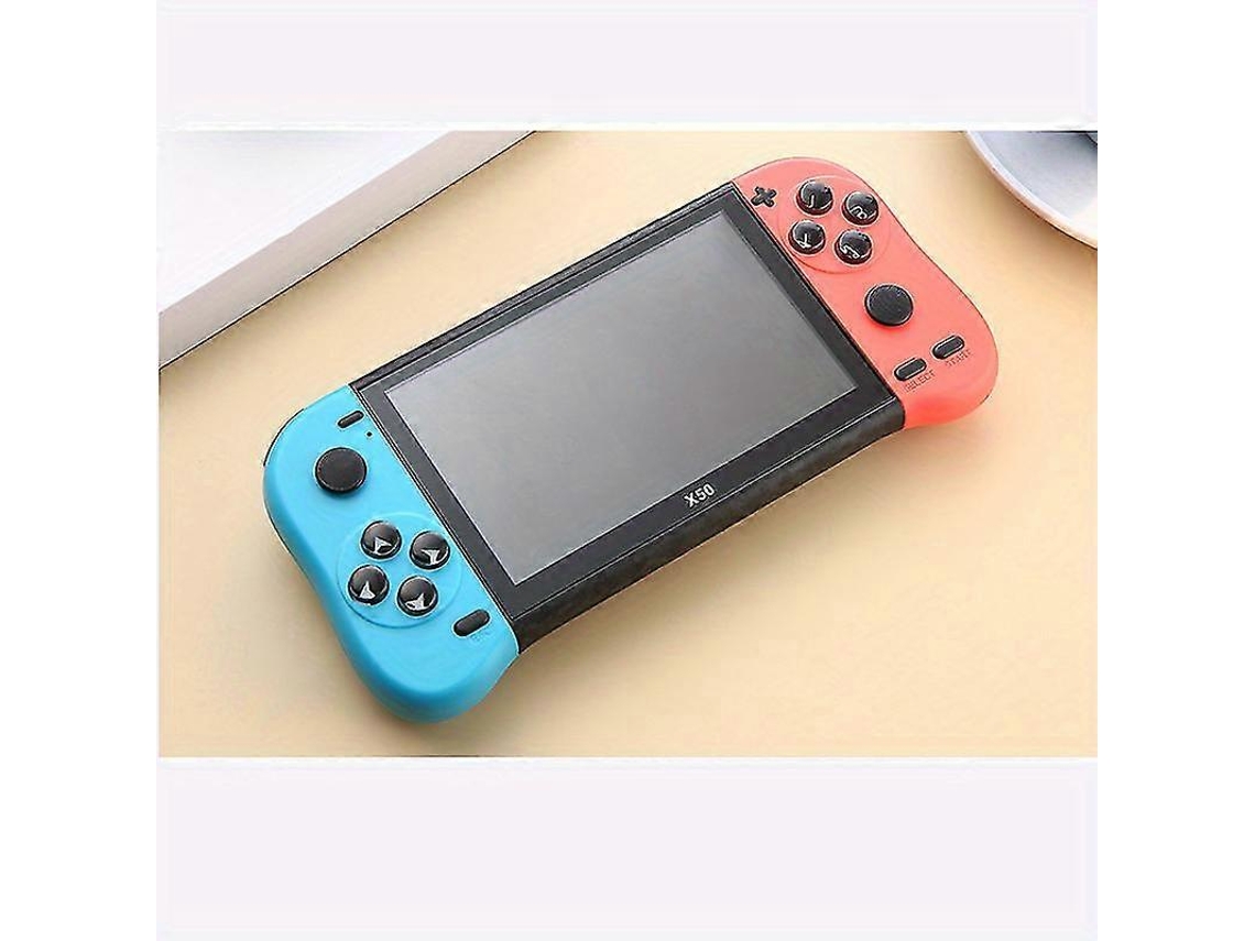 Consola De Juegos Portátil X50 De 5,1 Pulgadas/12,95 Cm, Con Mando De Lucha, Juegos Retro, 4k Hd, Para Tv Y Videojuegos.