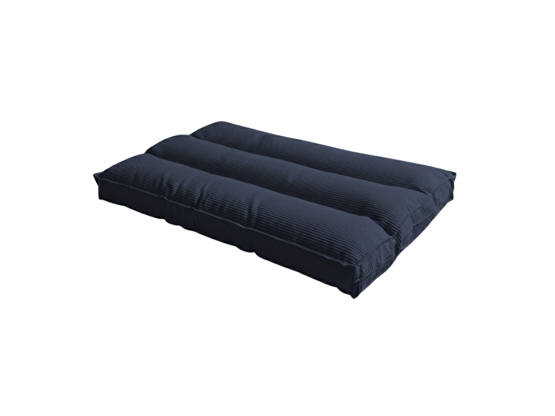 Futón Desenfundable De Pana Bananair 90x190 Cm Azul Oscuro