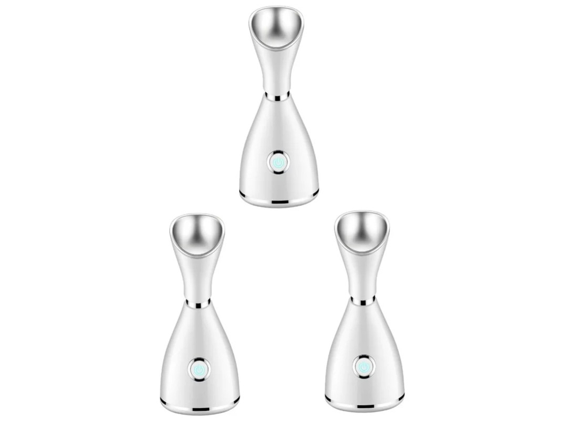 3pcs Nano Instrumento De Limpeza Doméstica Vapor Rosto Instrumento Beleza Vapor Rosto Instrumento Pulverizador Cosmético Médio Branco Yizhood