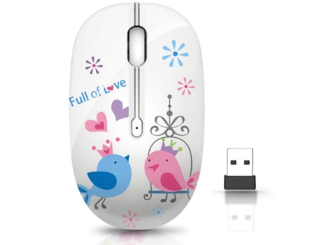 Ratón ENKERS Bird (Inalámbrico - 1600 dpi - Multicolor)