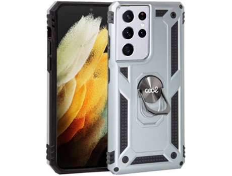 Funda Samsung G998 Galaxy S21 COOL Anillo Plateado