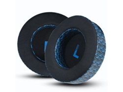 Almohadillas para auriculares XIAOMOYU AKG K612 con espuma suave y tejido de seda helada, color negro y azul.