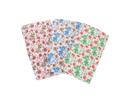 3 Piezas/set Gorro De Baño Con Patrón Floral Para Lavar El Cabello Protector De Ojos Y Orejas