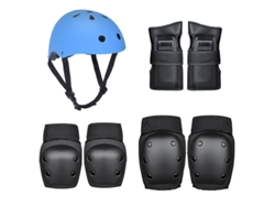 Juego de protección para casco de esquí Balance Bike para adultos y niños YUYSAN Azul Negro (L-59-80kg)