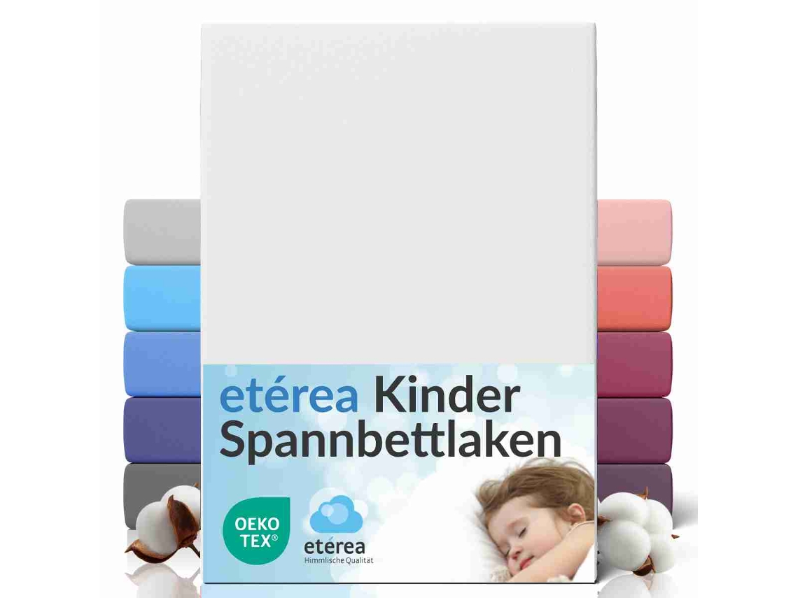 Sábanas Ajustables Etérea Elástico Colchones Hasta 25 Cm 60x120 - 70x140 Cm Blanco