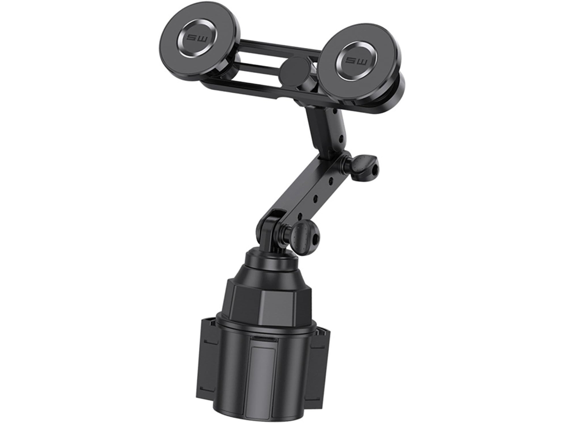 Soporte Para Portavasos De Coche Para 2 Dispositivos, Base Giratoria, Capacidad Para 4 Teléfonos, 7,2"