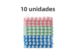 (10 Hojas, 25*25 Cm) Toallas De Limpieza Multifuncionales De Microfibra Súper Absorbentes, Herramienta De Limpieza Del Hogar