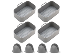 KOFIHETY Revestimiento de Cesta para Freidora de Aire en Silicona - Accesorio Reutilizable y Seguro para Horno de Aire