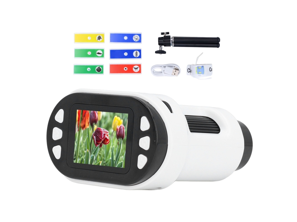 2026-microscopio Digital Portátil Para Niños, Microscopio De Bolsillo Con Cámara Y Telescopio