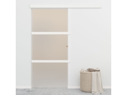 Puerta corrediza | Puerta corredera con bisagras suaves ESG de vidrio/aluminio, 90 x 205 cm, WSD592859 Lovely Home