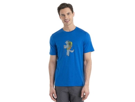 Camiseta de Hombre ICEBREAKER Tech Lite Ii Head Azul (M)