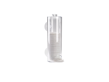 PLASTIC FORTE Dispensador de Discos Desmaquillantes Con Ventosas